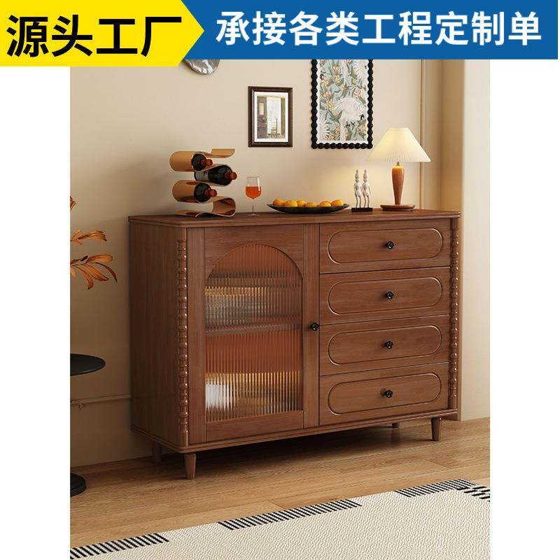 中古风客厅实木餐边柜新款收纳储物柜靠墙一体家用厨房置物餐柜,鲜花速递/花卉仿真/绿植园艺,割草机/草坪机,淘宝优惠券,粉丝福利购,淘宝优惠卷