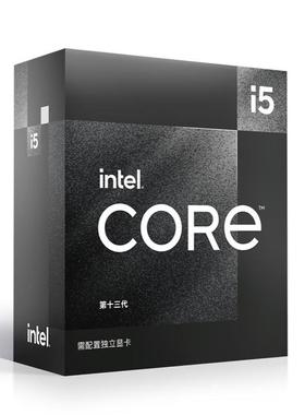 英特尔13代酷睿i5-13490F盒装CPU 10核心16线程电脑处理器适用