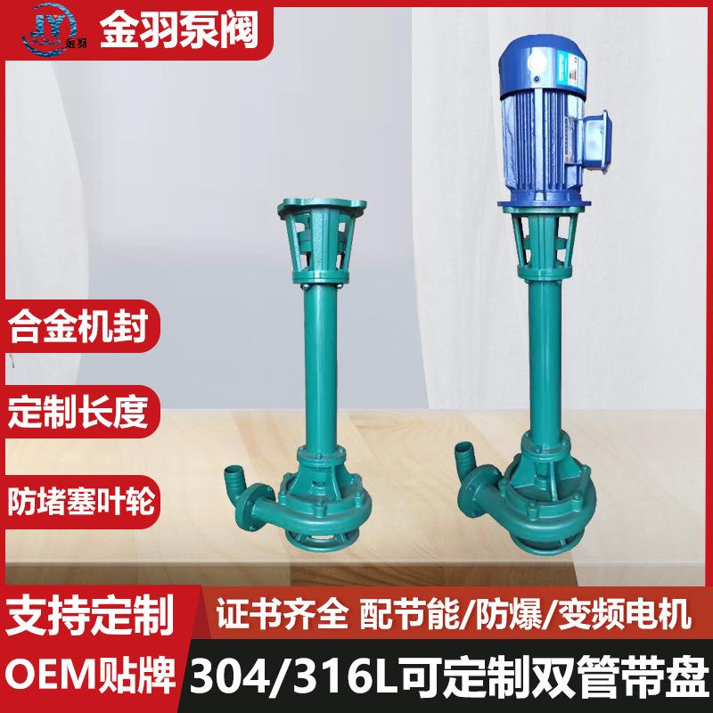 NL100-25单管双管液下泥浆泵 切割型无堵塞排污泵 池塘淤泥输送泵