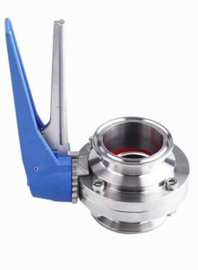 厂家直销34316L不锈卫生钢级快装蝶鸭嘴式蝶阀焊018接快装阀