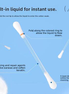猫耳棉部签猫用掏耳朵洁BCV耳道咪清清理耳螨棉棒洗耳液宠物狗狗