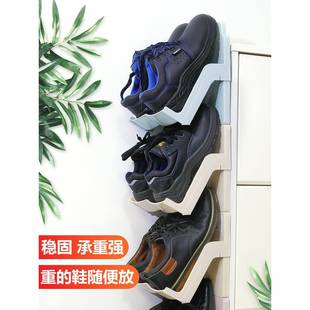 托收纳鞋 DUA架简口易门家用塑料鞋 架层小柜窄省空 多层可叠加鞋 鞋
