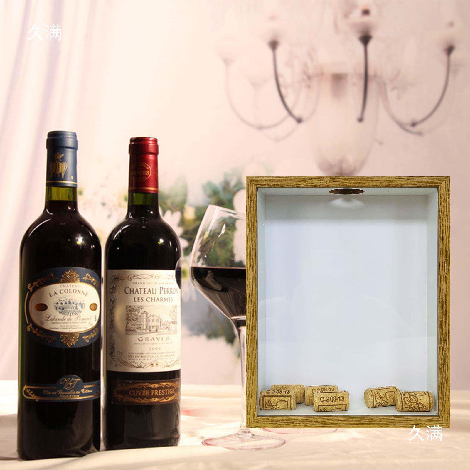 葡萄酒软瓶木塞瓶盖收纳集收藏酒瓶塞收相盒tlzn%j#y红酒塞收纳框