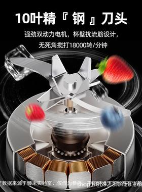 臻榨用汁1机0叶刀头小型41512便携家多功能果汁机迷你搅拌榨米汁