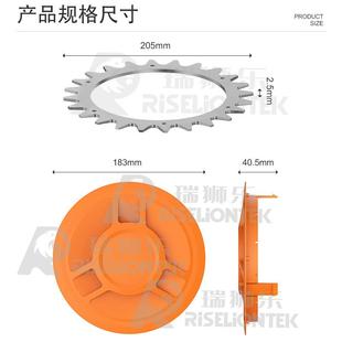 TLWL 草1适用WOR割机人S&MZYJ牵引轮防滑轮带轮毂罩X防滑钉 0器1