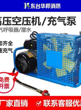 消防潜水正压空气呼器充气泵泵30mpHC-X100/a高压气式瓶吸打气压