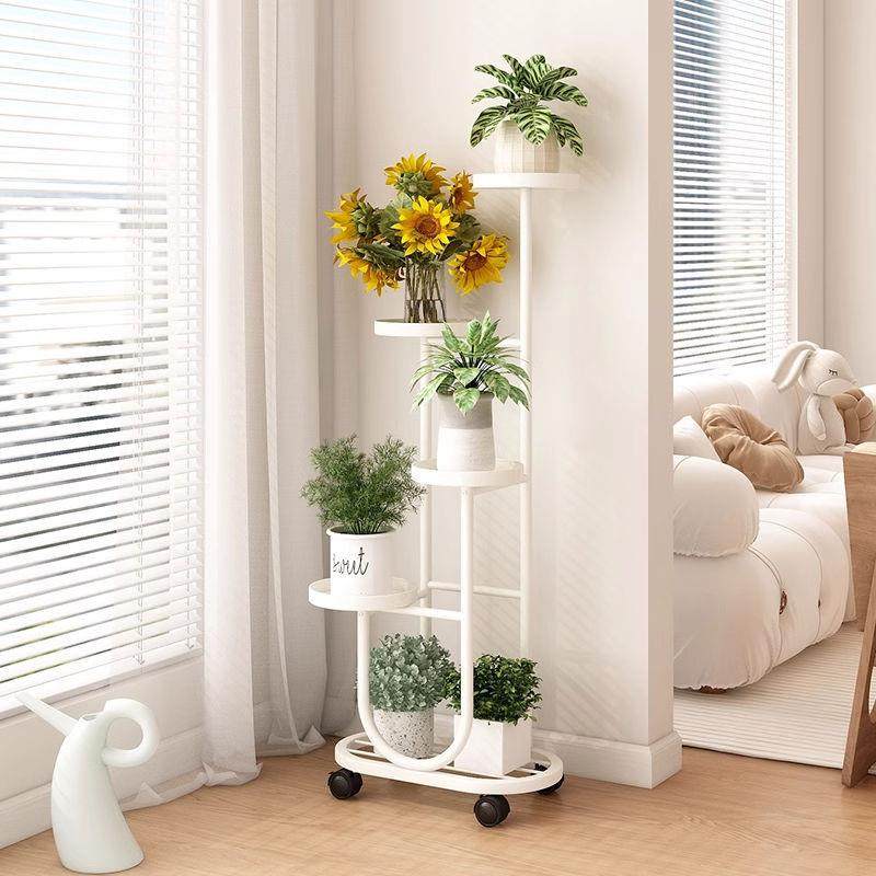 花架客多层阳台置ALW物架铁艺植摆放花盆托架可移动厅子落地式物