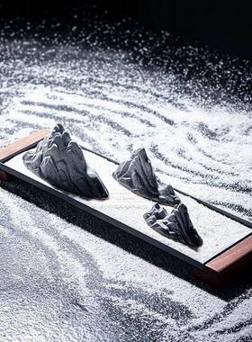 新中式创意枯山小水沙盘微景观瓷桌面F8756T6S摆家居室内禅意件假