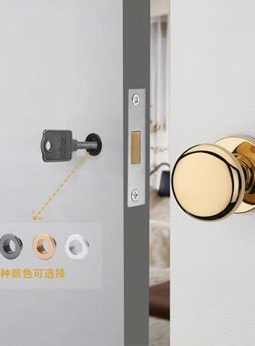 L23单面面形门锁单锁带隐钥匙孔背景门密室门锁墙隐藏暗锁黑灰色