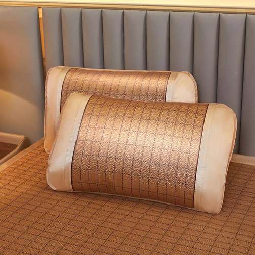 夏加季新中式冰藤凉席套件厚学生两用竹竹席新中式学生冰丝席