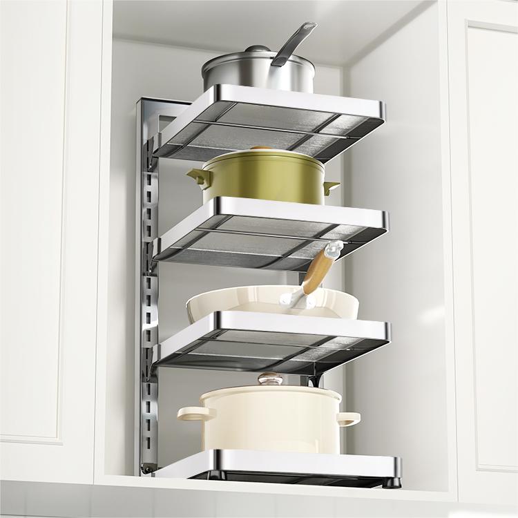304不锈钢锅架置物架多层厨房家用台面分层放O锅具水槽收纳架1685