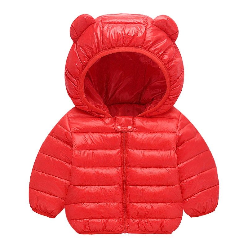 婴幼儿羽绒服外套0一1岁冬季2轻薄款3小孩4男童5女宝宝棉衣袄纯色
