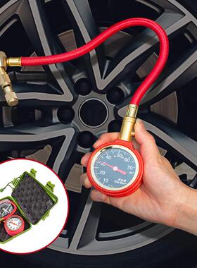胎压压力表轮胎放机4x4长管检测仪汽车气7491摩托p车通用放表气剂