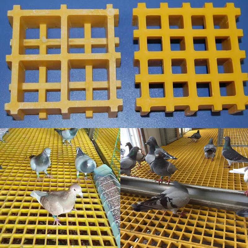 玻璃钢排格YVM栅鸽舍地网孔网格板漏道粪养小殖水沟格栅光伏走板