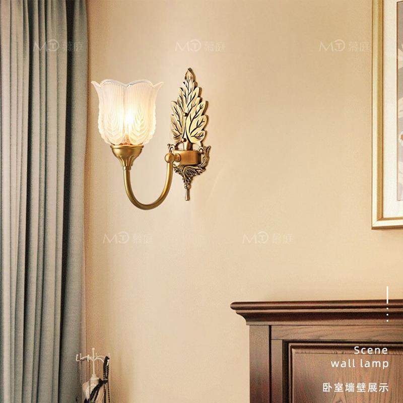 欧式壁灯室床灯美客厅背景墙墙灯简26302欧复古高卧级头法式轻式