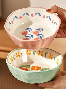 陶瓷水果沙拉碗高颜值寸RWS6酸碗家用燕奶麦好看的碗烤碗空气炸锅