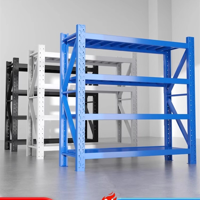 仓储货架库房轻型中型重型多层家用置物架铁架U子仓库展示货架