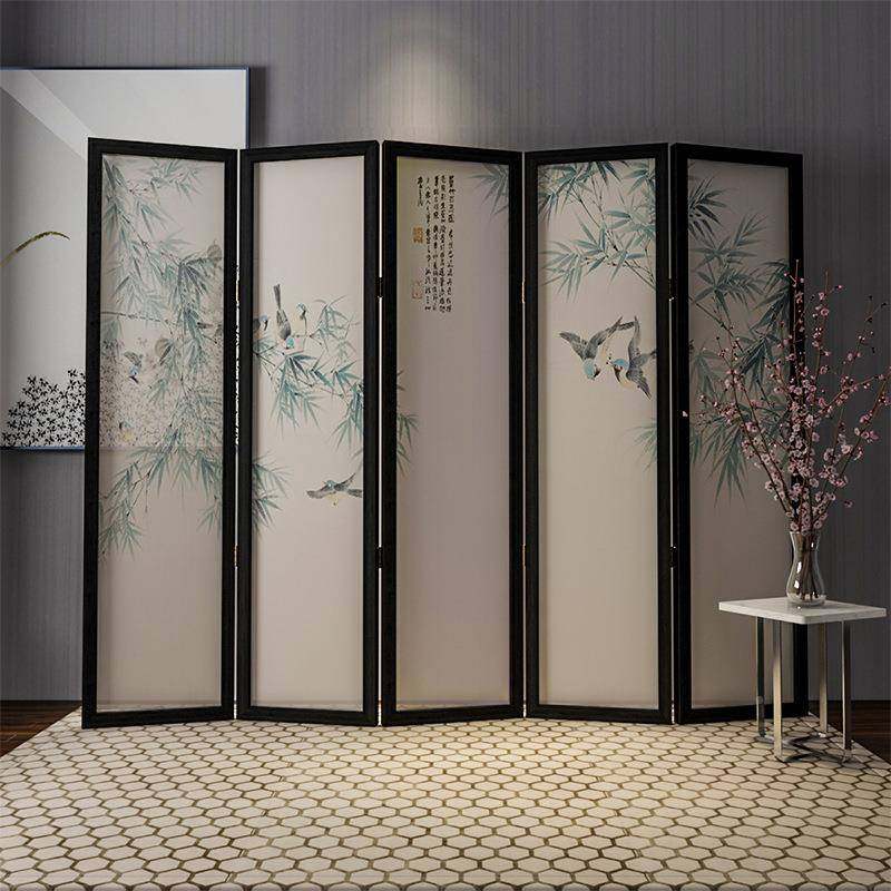 中厅式古典木实屏风玄Z4关隔断折屏办公风室茶楼酒店餐屏移动可折,基础建材,屏风,淘宝优惠券,粉丝福利购,淘宝优惠卷