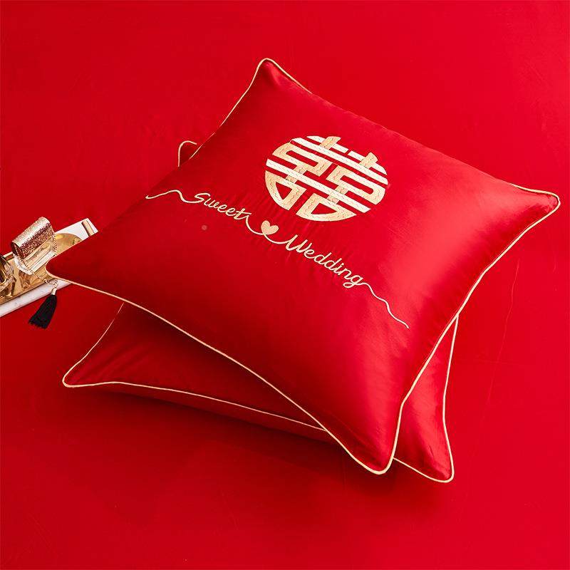 酒纯棉婚抱枕1240支长绒棉刺绣大红靠垫结婚other5*庆45CM红60*60,居家布艺,抱枕被,淘宝优惠券,粉丝福利购,淘宝优惠卷