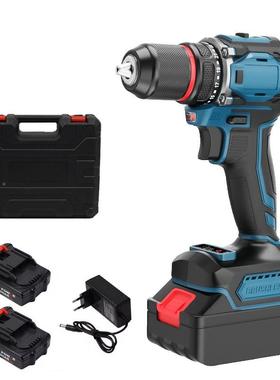 10MM电手电钻手2ISE1V电可配披钻头套装双速电钻家用电动螺锂丝刀