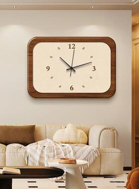 中电表F98MTST6箱装饰画约原木风配电箱式遮丑画带钟表多媒体遮简