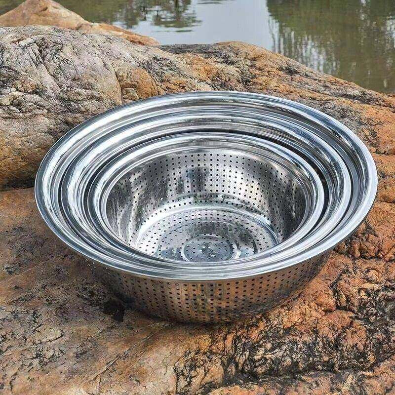 不锈钢04漏盆洗260菜盆3滤水洗果盆洗菜篮沥水水盆筛网大细孔,家装主材,沥水篮,淘宝优惠券,粉丝福利购,淘宝优惠卷