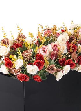 假植物花槽户外植花外箱售楼部摆隔断花架子绿FJO化花坛花绿组合