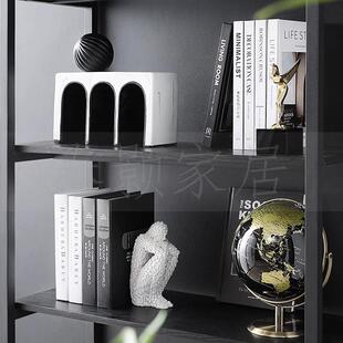 男孩房JJ板样间书房架陈列摆件菱书格书南瓜飘窗客厅层架装饰地球