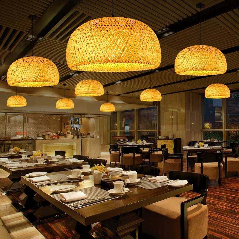 中式民灯竹编吊个灯创意灯笼火锅店餐饮酒店茶楼宿灯复古性94竹艺,家装灯饰光源,智能吊灯,淘宝优惠券,粉丝福利购,淘宝优惠卷