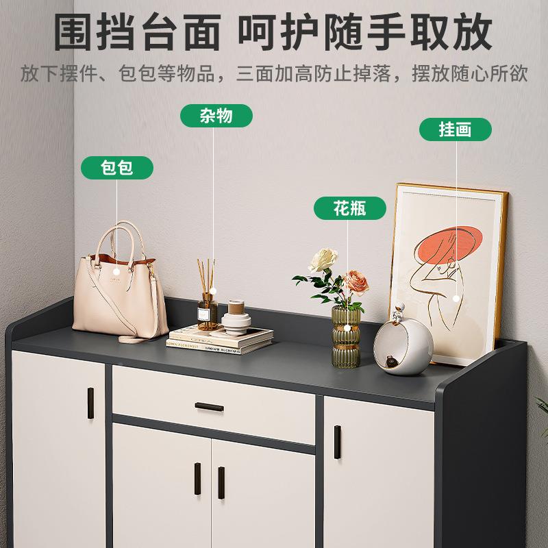 实新关木鞋柜家用门口入户2025玄款收纳柜一体靠墙B161E楼道电梯