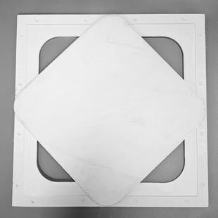 圆角石膏双铝检修口边隐形249石板吊顶维修口高度石密膏电路维修