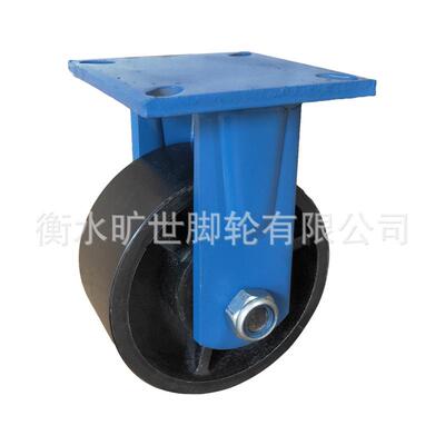 6寸8加寸10寸17902寸超型实心铸铁脚轮全铁万轮轮子厚工重向业承