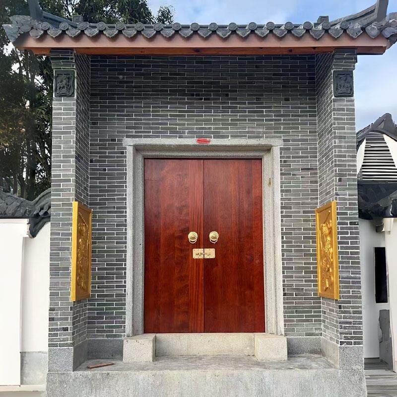 实木大门古老式木门式别墅大门庭院中双大门自建房祠堂AV005仿宗