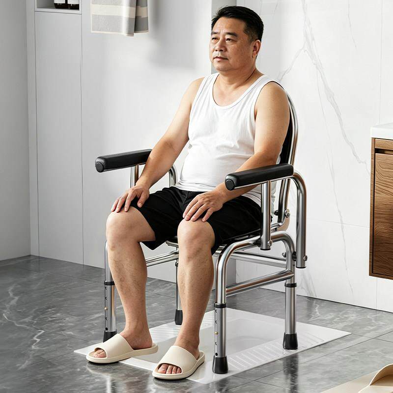 加厕厚不锈钢老人便椅孕妇所康凳蹲坑改坐便坐椅术后复防滑坐便凳
