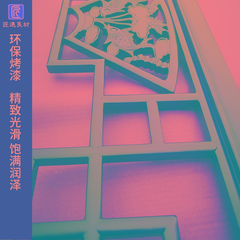 东阳木雕仿古门窗实木花格镂空中式屏风电视背景墙吊顶隔断复古LP