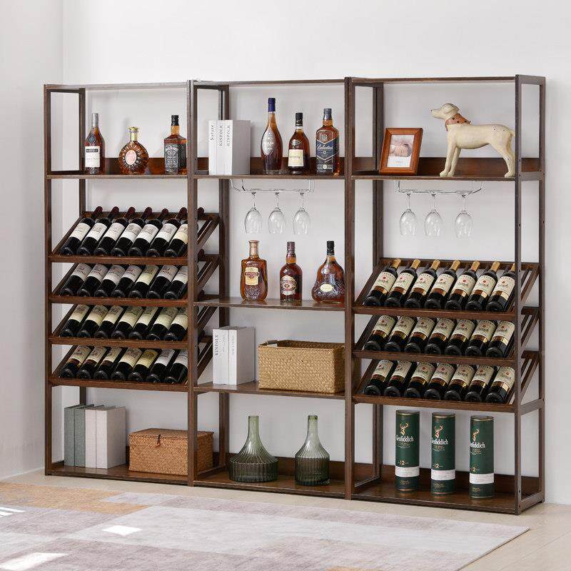 欧式家用酒架酒吧酒柜萄酒红GB825091地葡酒实木收落纳展示架置物