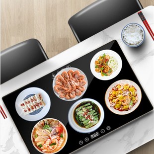 清健家用餐食保温板热盘恒温保温板多功能调温定时加热器保温餐桌