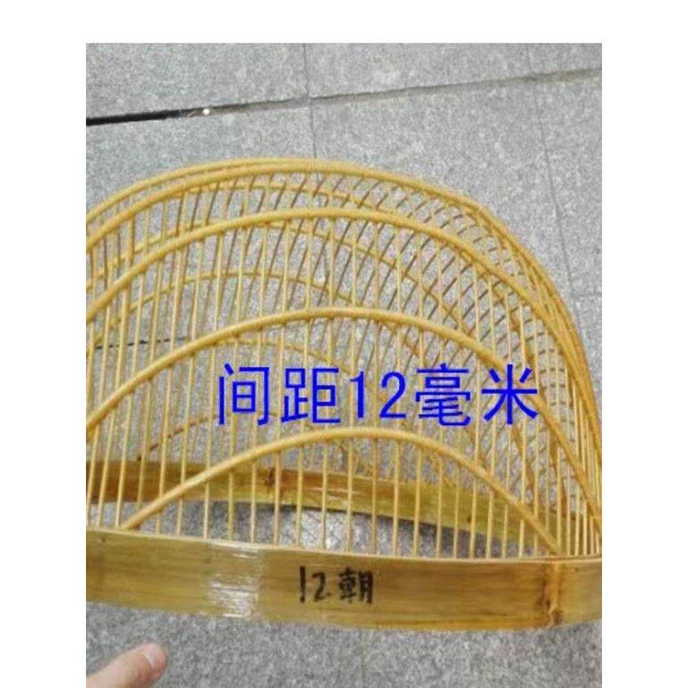 鱼筛分拣各种鱼苗竹篾筛选分级纯手工圆形耐用筛渔竹制分类筛子