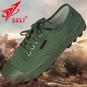 户外鞋 低帮帆布民工干活鞋 男耐磨工地劳动胶鞋 际华3537劳保解放鞋