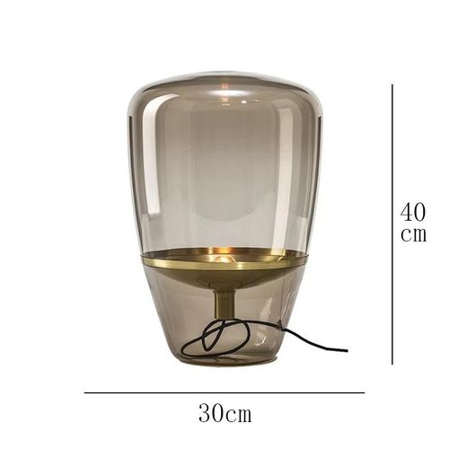 北欧大理石现代简约床头灯玻璃轻奢设计师客厅卧室样板房装饰台灯