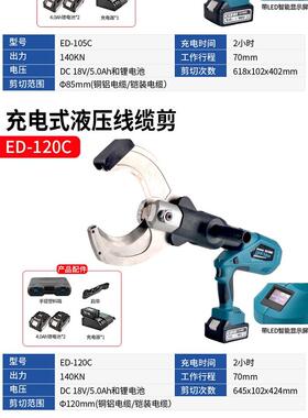 原装聚力卓普可充电电动液压剪线钳Bzebed105C剪线钳120C85