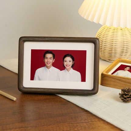 海马体登记照6 7 8 10寸结婚证圆角相框挂墙做成加洗证件照片摆台