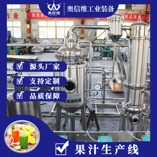 苹果醋加工流水线 猕猴桃清洗榨汁设备 茶饮料加工设备