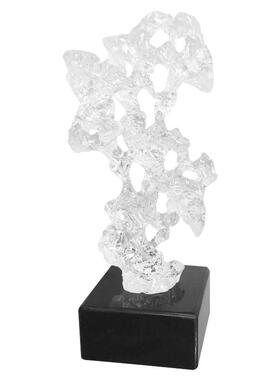 创意明太湖透石摆件新中式风树脂象雕塑摆件软装桌面抽家格居太湖