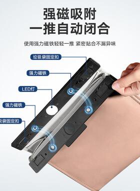 适用小鹏G6G9X9M037+磁吸垃袋带灯P车内垃圾桶车载储32331物耐袋