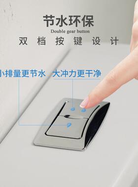 冲水箱p蹲便器家用工程塑料厕所卫生间冲水手按式p大83809冲力蹲