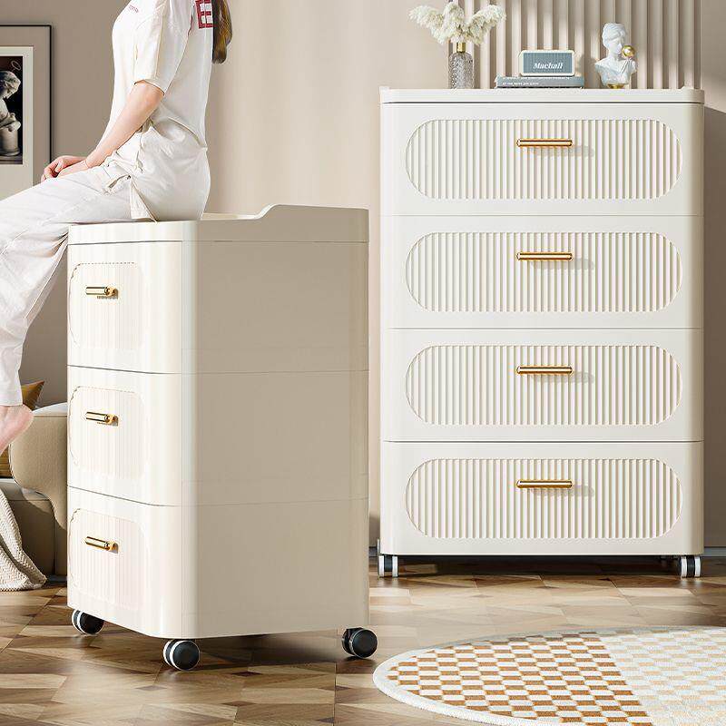容大量衣服收纳抽屉式家用五斗柜卧室床头物柜多层RCU塑料柜零食