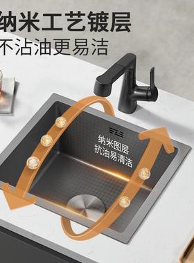 4灰色3枪0不锈钢水槽阳JOMOW单槽厨房西厨吧台岛台台小尺寸洗菜盆