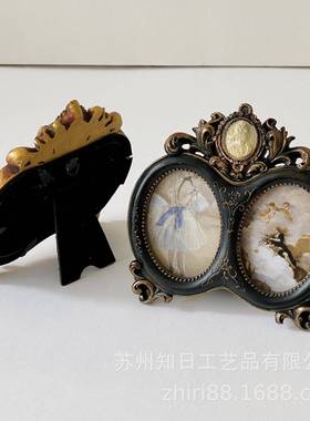 欧式古ZXW148典宫廷雕意脂花树相框复创古小众摆台法式壁画墙面装