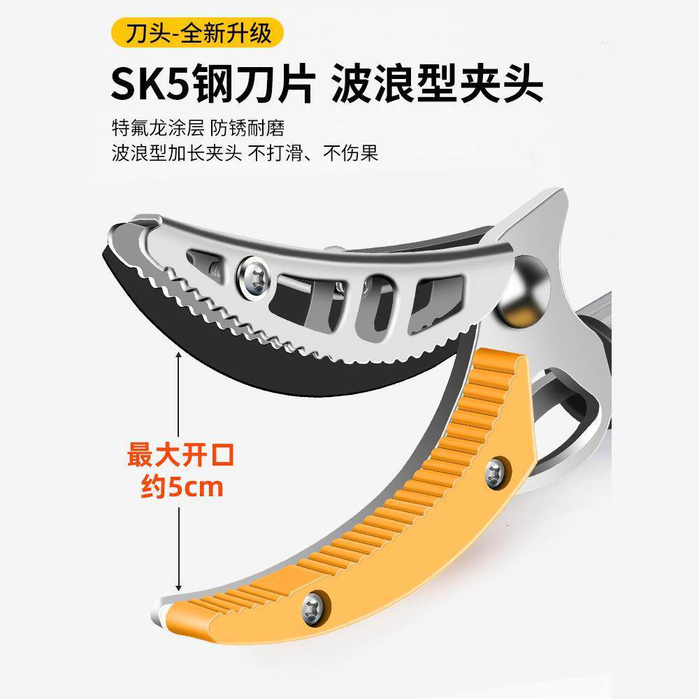 摘神BYI水果器伸缩杆高空采摘果枇杷荔剪枝梅杨龙眼莲蓬刀修枝高
